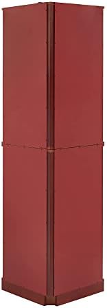 Maximize Storage 6 Shelf Corner Curio Cabinet Cherry