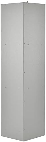 Bellemave Tall Corner Cabinet with 2 Shelves and 2 Tiers Freestanding Storage Cabinet Grey