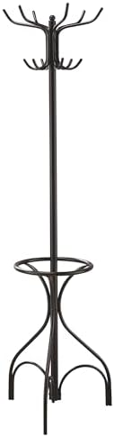 Coaster Home Furnishings Kiefer 12-Hook Freestanding Coat Rack Black