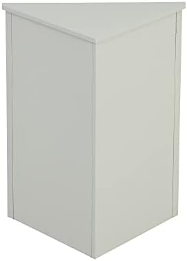 Aisurun Triangle Storage Cabinet with 2 Doors and Adjustable Shelves Grey