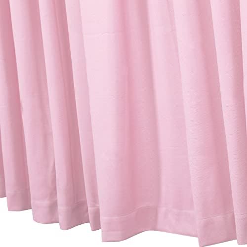 ACNAO Room Divider Curtains 12ft x 8ft Pink
