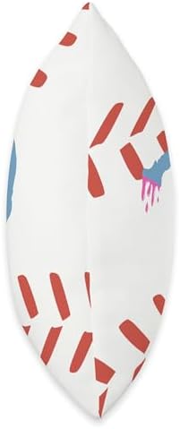 Funny Baseball Pitcher with Ice Cream Drip Throw Pillow 1