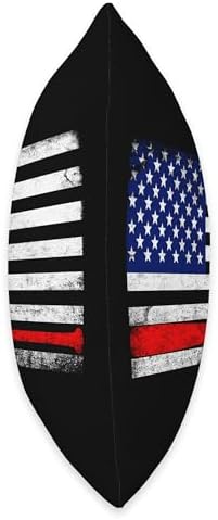 Baseball Pitcher Catching Throw Pillow with USA Flag Design 1