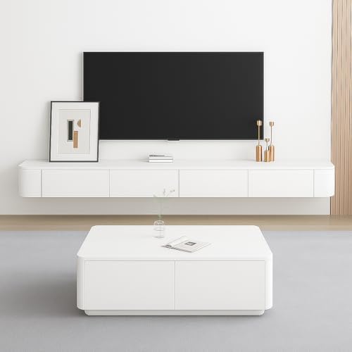 Modern Floating TV Stand with Storage for Living Room