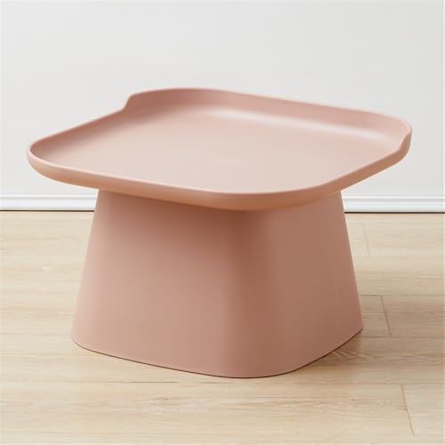 Modern Pink Square Side Table for Small Spaces