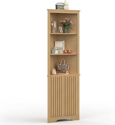 67 Inch Tall Corner Cabinet with Doors
