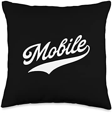 Beautiful US Cities Mobile Throw Pillow 16x16 Multicolor