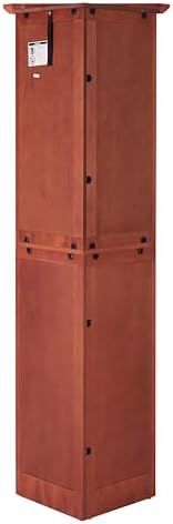 Vierniya Corner Storage Cabinet with 4-Tier Adjustable Shelves