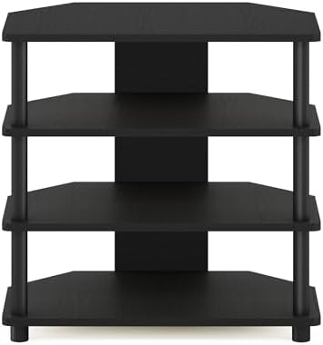 Furinno 4-Tier Petite Entertainment Center Blackwood