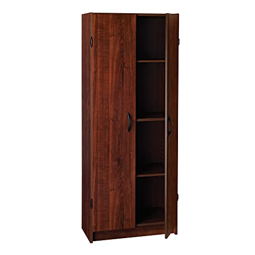 ClosetMaid Dark Cherry Pantry Cabinet with 2 Doors and Adjustable Shelves