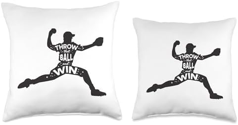 Throw That Ball And Win Baseball Throw Pillow