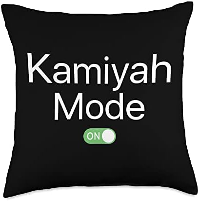 Kamiyah Mode On First Name Throw Pillow