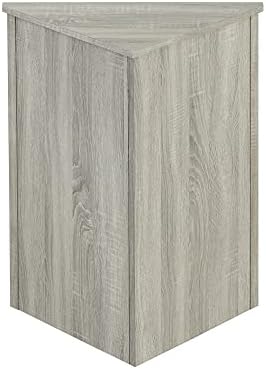 Triangle Corner Storage Cabinet with 2 Doors and Adjustable Shelves