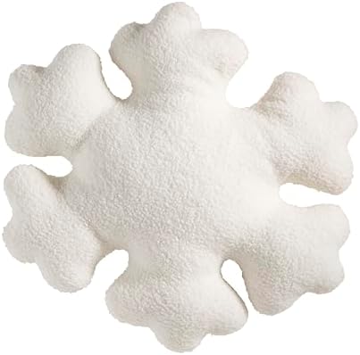 SARO LIFESTYLE Frosted Elegance Snowflake Throw Pillow