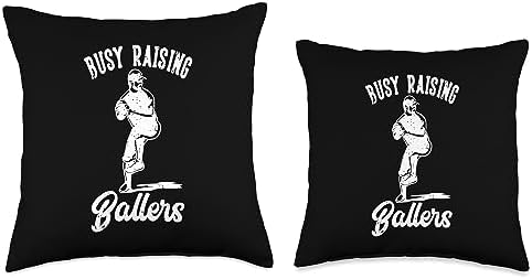 Baseball Player Throw Pillow for Pitcher Catcher 16x16 Multicolor