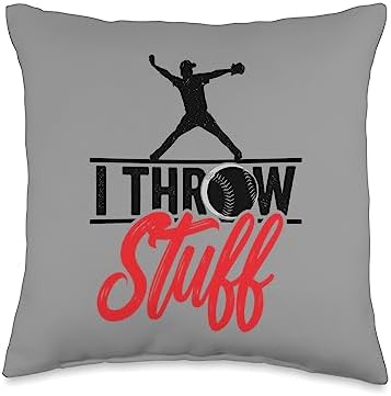 InGENIUS Pitcher Sarcasm Throw Pillow 16x16 Multicolor 1