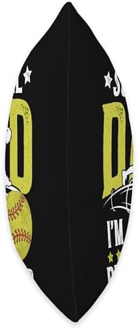 Funny Softball Pitcher Dad Fathers Day Throw Pillow