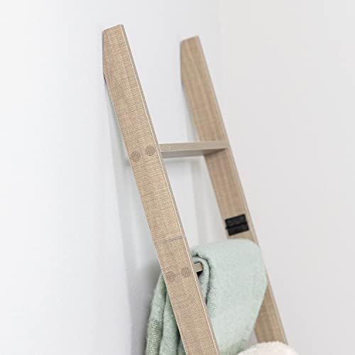 Blanket Ladder 5ft 8in 6-Tier Smokey Oak Rustic Decor
