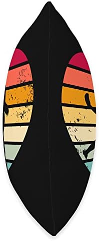 Vintage Color Funny Pitcher Heart Throw Pillow