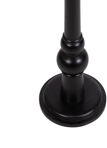 Kate and Laurel Wegner Traditional Wooden Round Drink Table Black