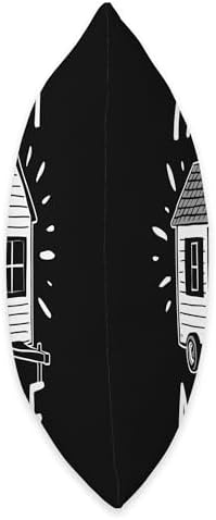 Rolling Tiny House Throw Pillow for Minimalist Living 1
