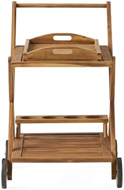 YLIEHS Versatile Mobile Bar Cart for Easy Entertaining