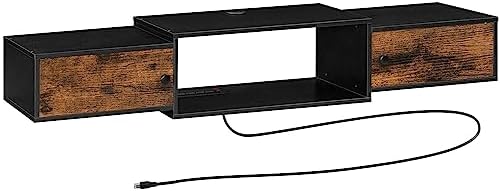 HOOBRO 55 Floating TV Stand with Power Outlets