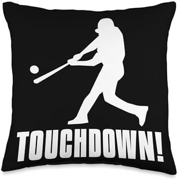 Baseball Touchdown Pitcher Funny Cool Throw Pillow