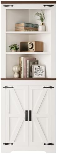IRONCK Corner Cabinet 68 Tall White Storage
