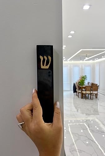 AS Mezuzah Case with Engraved Shin Design