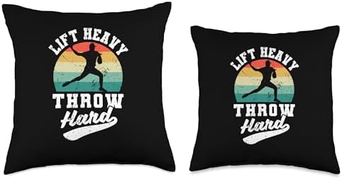 Lift Heavy Throw Hard Baseball Player Throw Pillow