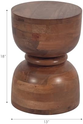 Sagebrook Home Brown Mango Wood Accent Table