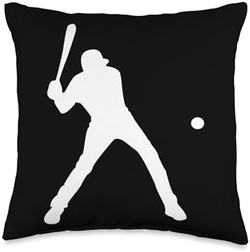 Funny Baseball Pitcher Throw Pillow