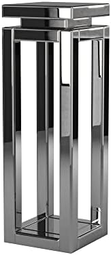 Howard Elliott Small Silver Mirrored Pedestal Accent Table
