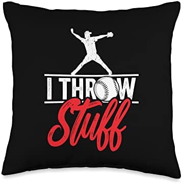 InGENIUS Pitcher Sarcasm Throw Pillow 16x16 Multicolor