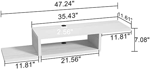 ChooChoo Floating TV Stand Shelf Wall Mount Entertainment Center