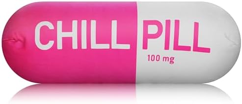 Chill Pill Pillow for Stress Relief and Style