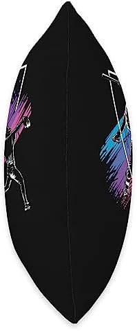 Baseball Team Players Batter Pitcher Catcher Throw Pillow 18x18 Multicolor