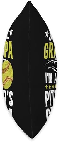 Proud Softball Pitcher Grandpa Throw Pillow