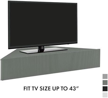 247 Shop at Home Floating TV Console Table 47 Inch Sage Green