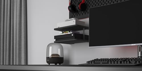 Black Projector Wall Shelf for Xbox and TV Setup