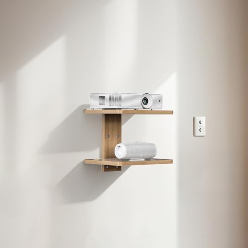 WALI Floating TV Shelf 2 Shelves 22lbs Weight Capacity