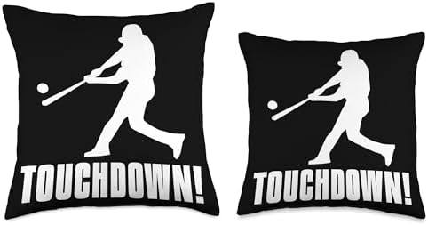 Baseball Touchdown Pitcher Funny Cool Throw Pillow