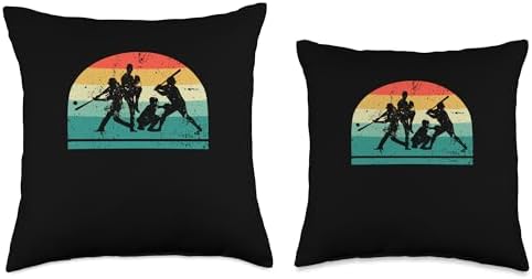 Baseball Throw Pillow with Retro Design for Fans