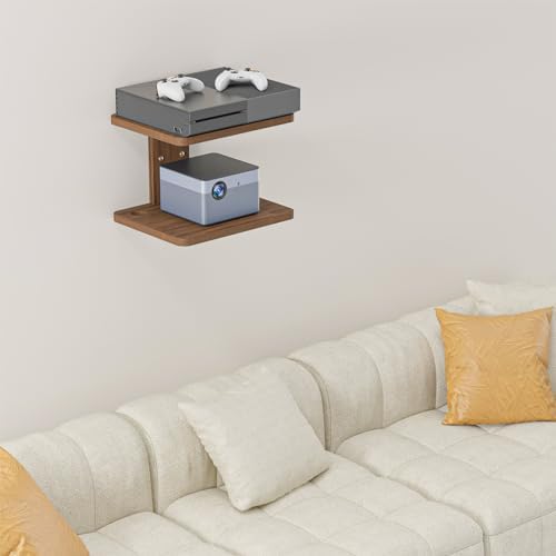 WALI Floating TV Shelf 2 Shelves 22lbs Weight Capacity