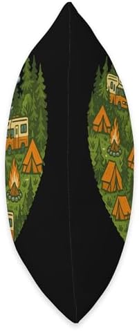 Motorhome Camping Heart Throw Pillow