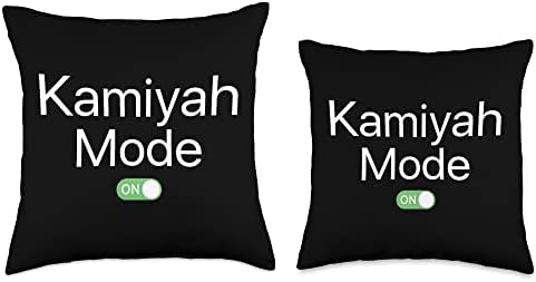 Kamiyah Mode On First Name Throw Pillow