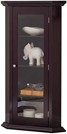KB Designs Corner Accent Display Cabinet Cherry