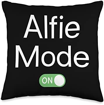 Alfie Mode On First Name Throw Pillow
