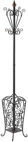 Deco 79 56471 Black Iron Coat Rack